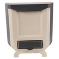 thumbnail image 4 of ROSENICE 1Pack Beige Wall Mounted Garbage Can Rectangular Storage Bucket for Kitchen, 4 of 8