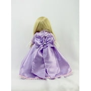 Pink and Purple Princess Gown with Crown -Compatible with 18 American Girl Dolls, Madame Alexander, Our Generation, etc. | 18 Inch Doll Clothes