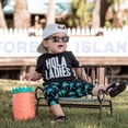 thumbnail image 2 of Boy T-shirt Set  Neck Printed T-shirt Lace Up Short Pants, 2 of 6