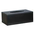 thumbnail image 3 of Elegante soporte para caja de pañuelos de material cuero , servilletero en apariencia de Dispensador de caja de papel Soporte para pañuelos faciales c Negro BLESIY estuche porta pañuelos, 3 of 6