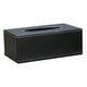 thumbnail image 3 of Soporte para caja de pañuelos de cuero Soledad Negro 25x14x9.5cm, 3 of 6