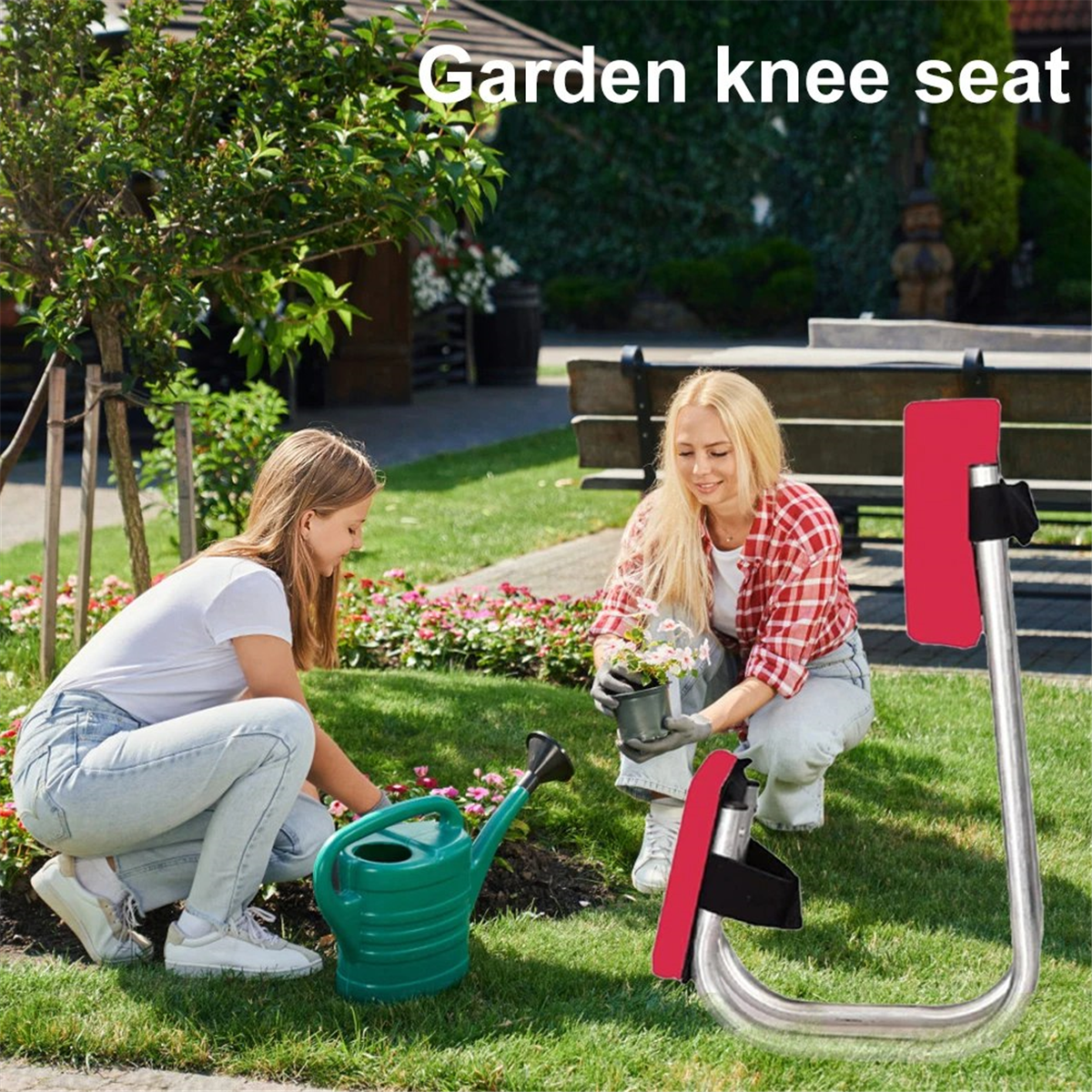Gardening Knee Seat Protecting Knees Portable Kneeling Stool Wearable Foam Knee Pad Mat Labor-Saving Tools for Farm 1PCS