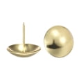 thumbnail image 4 of Uxcell Clavos de pulgar redondos de tono dorado de 30mm de diámetro y 25mm de altura, paquete de 30, 4 of 5