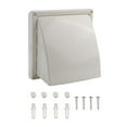thumbnail image 2 of Abs Exterior Wall Ventilation Grille Range Hood Duct Air Outlet With Valve, 2 of 8