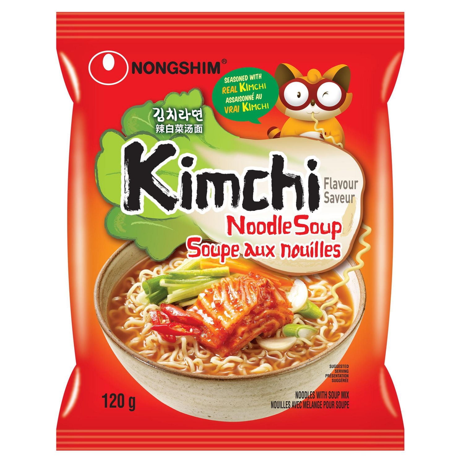 Nongshim Kimchi Ramyun, 120g x 4, Family Pack, 0.00 - 0.00 EA