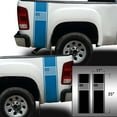 thumbnail image 2 of American USA Flag Racing Stripes Rear Truck Bed Vinyl Decal Sticker Styling Straight Lines Sport Lines Compatible with Most Pickup Trucks Back Graphic Sporting (11" x 35", Sky Blue), 2 of 8
