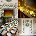 thumbnail image 3 of JEWLALO 6FT Eucalyptus Garland, Faux Twig Vine Lights Spring Greenery Garlands for Mantle Fireplace Wall Table Stairs Wedding Party Bedroom Home Decorations, 3 of 8
