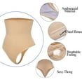 thumbnail image 3 of FITVALEN Tummy Control Thong Shapewear for Women High Waist Shaping Underwear Seamless Body Shaper Panties Girdle, 3 of 8