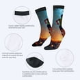 thumbnail image 3 of Four Seasons Universal Socks (2 Pairs) - Vibrant Sunset Design with Unisex Trendy Mixed Color Socks Perfect for All Seasons, 3 of 5