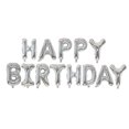 thumbnail image 2 of Feliz cumpleaños carta globos de papel de aluminio decoración de la boda del partido (plata), 2 of 8
