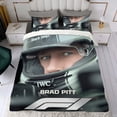 thumbnail image 4 of F1 de Brad Pitt Conjunto de sábanas temático, trío de piezas, cómodo y amigable con la piel, diseño único, regalo de decoración para el hogar para familiares, amigos y fans,173cm *218cm, 4 of 6
