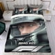 thumbnail image 4 of F1 de Brad Pitt Conjunto de sábanas temático, trío de piezas, cómodo y amigable con la piel, diseño único, regalo de decoración para el hogar para familiares, amigos y fans, 90 cm * 190 cm, 4 of 6