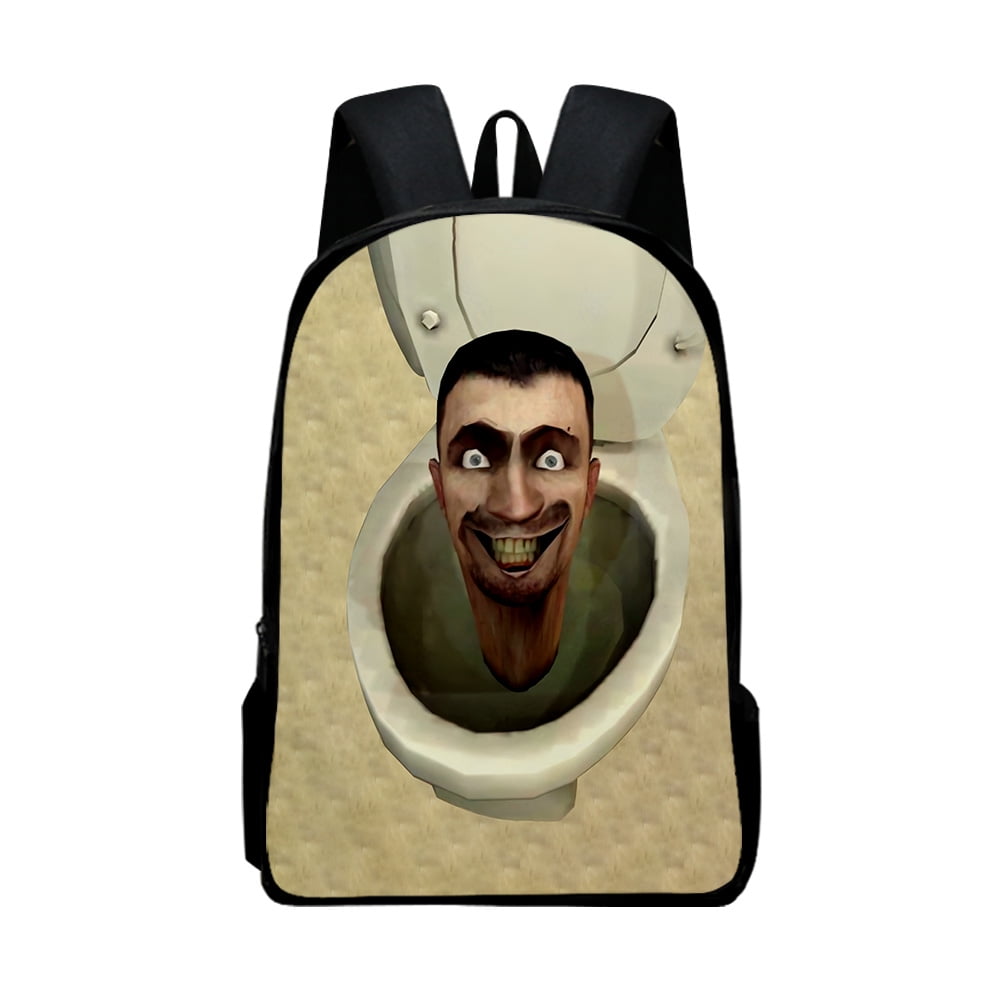 Skibidi Toilet Wiki Double Shoulder Bag Funny Travel Bag Unisex Zipper