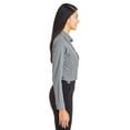 thumbnail image 3 of Devon & Jones DG535W Women's CrownLux Performance Tonal Mini Check Woven Dress Shirt-Graphite-XL, 3 of 3