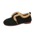 thumbnail image 2 of Willtoo Mary Jane Shoes Women Warm Faux Suede Winter Shoes Adjustable Strap Round Toe Non Slip Casual Walking Shoes, 2 of 5