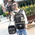 thumbnail image 2 of Girls School Bag 3 Pieces For Elementary School, Backpack/shoulder Bag/handbag (purple), 2 of 5