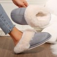 thumbnail image 4 of Women's Cozy Memory Foam Slippers, Fuzzy Wool-Like Plush Fleece Lined House Slippers with Anti-Skid Rubber Sole for Indoor and Outdoor Use, 4 of 10