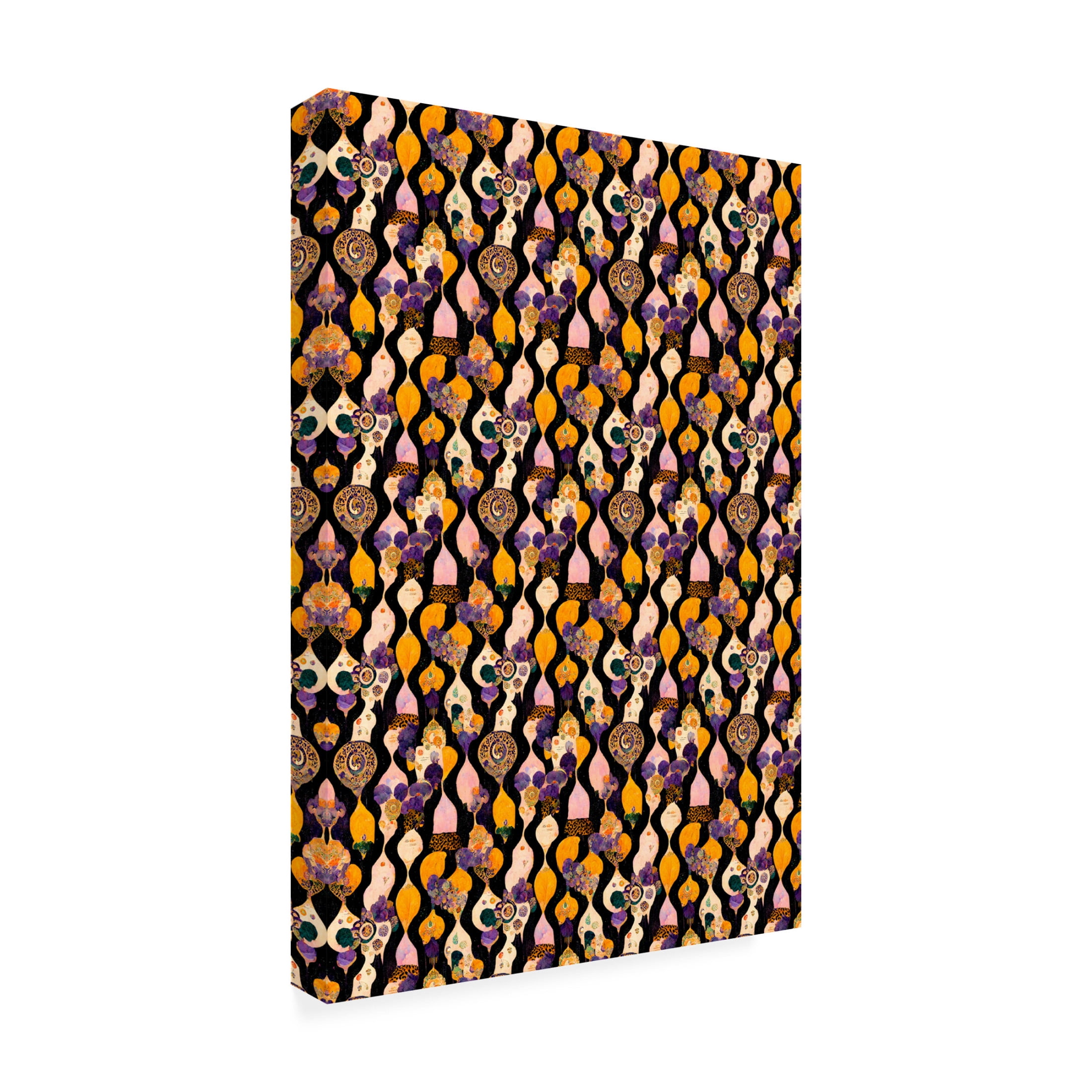 Canvas Wall Art - Treechild 'Oriental Pattern' Wall Art for Living Room, Bedroom, or Office D?cor by Trademark Fine Art - 12 x 19 Inches