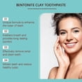 thumbnail image 3 of Hydroxyapatite Toothpaste, Bentonite Clay Toothpaste, Fluoride-Free Toothpaste for Sensitive Teeth, Gentle and Effective Formula, 3 of 5