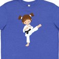 thumbnail image 4 of Inktastic Karate Girl, Cute Girl, Brown Hair, Black Belt Youth T-Shirt, 4 of 5