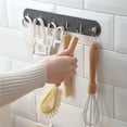 thumbnail image 3 of Gancho De Acero Al Carbono De 6 Ganchos Gancho De Almacenamiento Autoadhesivo Gancho Decorativo Montado En La Pared Con Buena Capacidad De Carga Para Dormitorio Cocina Baño Minnieouse HA015817-00, 3 of 7