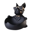 thumbnail image 1 of WDOplteas Bulldog Art Figurines Candy Misceláneas Resina Animal Escultura para El (negro), 1 of 9
