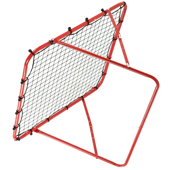 Rebound Practice Net, Iron And PE Red Frame Rebound Training Net For Outdoor
