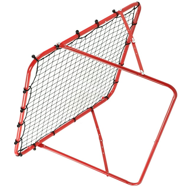 Filet d'Entraînement de Rebond, Filet d'Entraînement de Rebond avec Cadre Rouge en Fer et PE pour l'Extérieur