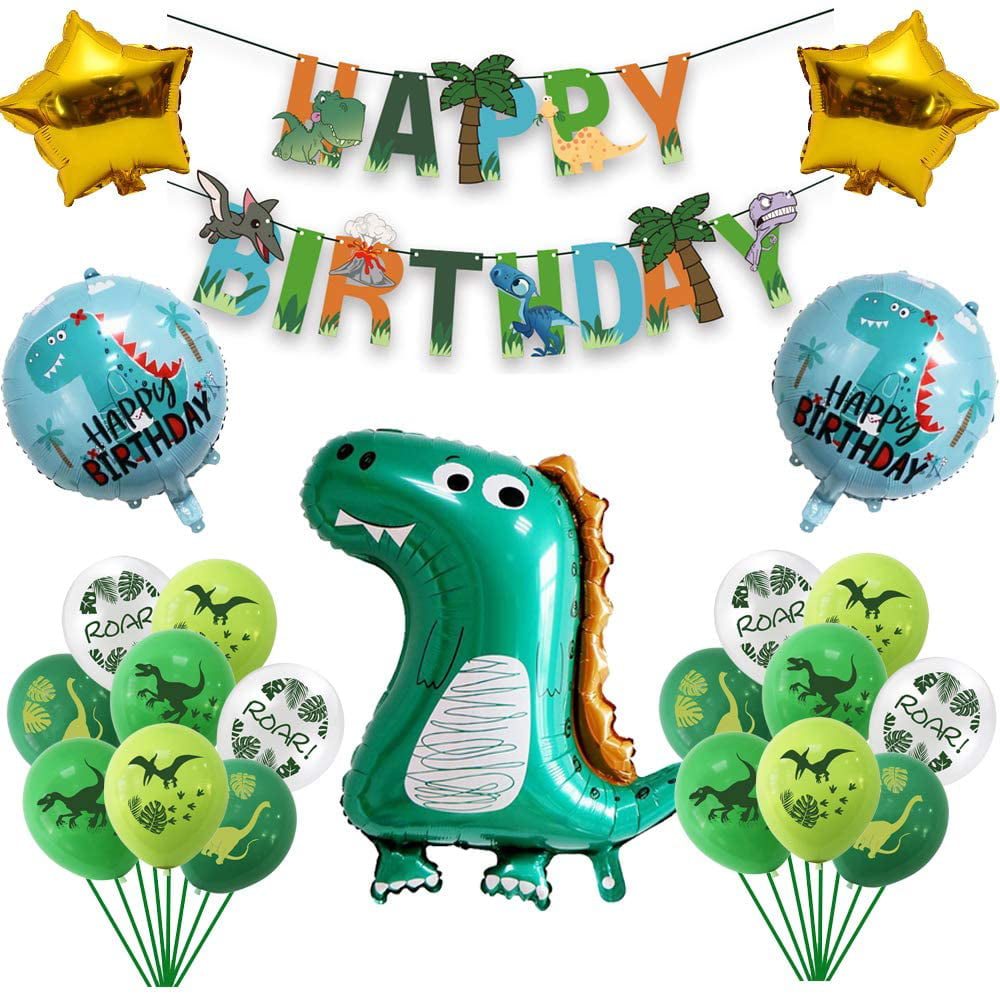 Dinosaur Balloons Aluminum Foil Balloon Birthday Party Dinosaur Party Supplies ^ 