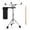 Drum Stand with Drumstick, variant on stusgo 5A Drum Sticks, 3-Pair Oak Wood Professional Drumsticks for Live Performance and Heavy Practice