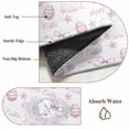 thumbnail image 6 of Large Area Rugs for Living Room Bedroom, Pink Easter 6'x9' Rug Washable Carpet Runner Indoor Outdoor, Watercolor Spring Bunny Eggs Flowers Non Slip Floor Mats Rug for Kitchen, Playroom, 6 of 8