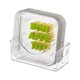 thumbnail image 1 of Juego de plato reutilizable para fruta, Base con orificio de drenaje, plato decorativo de plástico para aperitivos y residuos de huesos delicados para uso diario, 1 Juego, 1 of 5