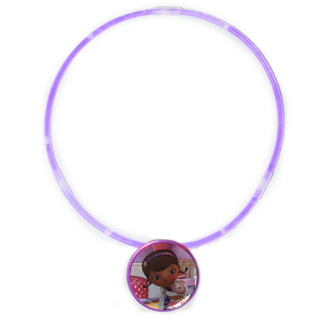 Disney Doc McStuffins Girls Sparkle Jewelry Glow Pendant Glow Stick Necklace