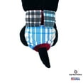 thumbnail image 3 of Barkertime Blue Plaid Premium Waterproof Premium Dog Diaper - Made in USA, 3 of 6