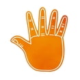 thumbnail image 3 of Dedo de espuma gigante Guantes de mano de espuma EVA gigantes Accesorio versátil Dedo de animadora naranja, 3 of 9