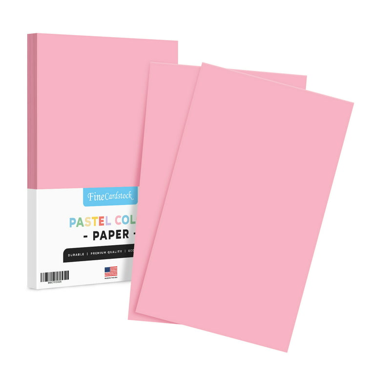 Pink - Color Paper 20lb. Size 8.5 x 14 Legal/Menu Size 50 per Pack