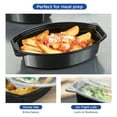 thumbnail image 3 of Karat [150 ct - 32oz] Reusable Microwaveable Oval Meal Prep Food Container with Clear Lid, Black, PP, 3 of 10