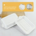 thumbnail image 3 of HAMPPLIES White Rectangular Paper Plates for Picnic and Bbq 50Pcs 6x4in, 3 of 8