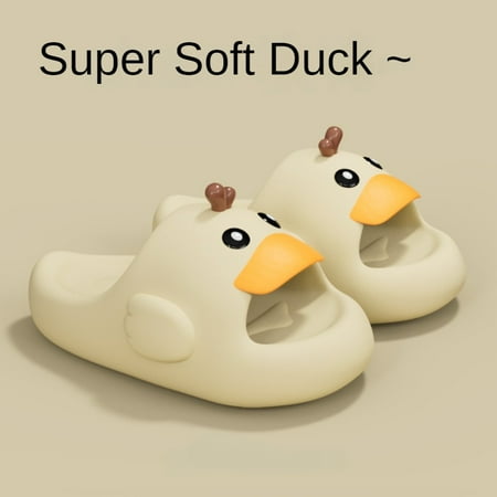

Duck Slippers for Women/Men Cute Cartoon House Slides Kawaii Indoor Outdoor Shoes Comfortable Non-Slip Duck Thick Sole Slipper