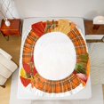 thumbnail image 5 of Feelyou Fall Autumn Pumpkin Queen Sheet Sets, Marple Leaves Plant Bed Set, 4pcs, 5 of 7