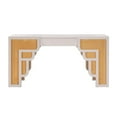 thumbnail image 3 of TOV Furniture Suzie Cream & Rattan Desk, 3 of 9