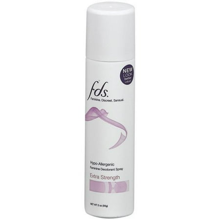 FDS Hypo-Allergenic Feminine Extra Strength Deodorant Spray, 2 oz