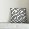 thumbnail image 2 of Creative Products Dots in Gray 16x16 Spun Poly Pillow, 2 of 2