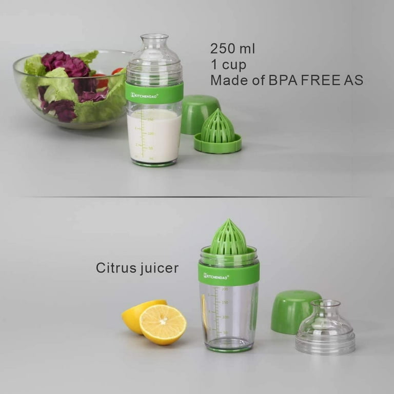 Salad Dressing Container with Easy Pour and Spill Resistant Spout Salad  Dressing Shaker 310ml Kitchen Restaurant Supply, 