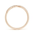 thumbnail image 2 of ANGARA Natural Diamond Swirl Bypass Ring in 14K Rose Gold for Women (Size-1mm | Color-H | Clarity-SI2) | April Birthstone, Birthday, Anniversary, Jewelry Gift for Women | Natural Diamond Ring, 2 of 9