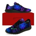 thumbnail image 3 of Uminder Womens Tennis Shoes Aries Zodiac Sneakers Black Shoes Size 6, 3 of 5