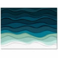 thumbnail image 2 of Area Rugs Indoor Non-Slip Rectangle Rug 2.7x5 Ft Abstract Water Duck Green Brown Gradient Ocean Waves Rug Rubber Backing Floor Mats Non Shedding Home Decor Carpet for Entryway Living Room, 2 of 8