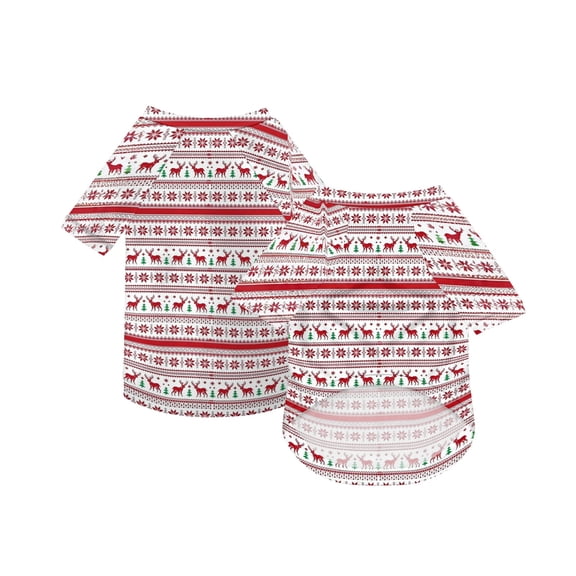 Christmas Dog Pajamas Xmas Pet Pjs with Snowman Elk Patterns Christmas Dog Onesie Jumpsuits Jammies Clothes Stretchy Shirts Comfy Outfit Costume Apparel for Small Medium Large Dogs