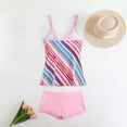 thumbnail image 4 of Htigea Womens Tankini Swimsuit Modest Swim Tank Tops and Boyshorts Bathing Suits Tummy Control Swimwear 2 Piece Sets Pink,S, 4 of 7