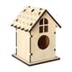thumbnail image 4 of Casa de pájaros de madera sin terminar, jaula de pájaros hecha a mano DIY para jardín, decoración de patio, artesanías, resistente, 4 of 9